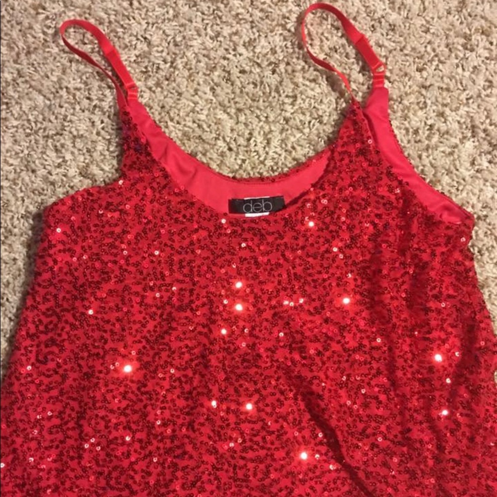 Red Sparkle Tank